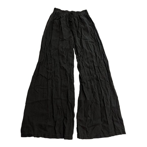 Kiwi Saint Tropez Wide Leg Pants in Black - Picture 1 of 5